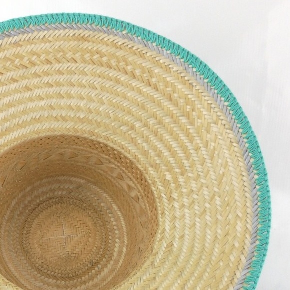 Handwoven Sun Hat with Pom Pom Hat Band 56cm main image 5